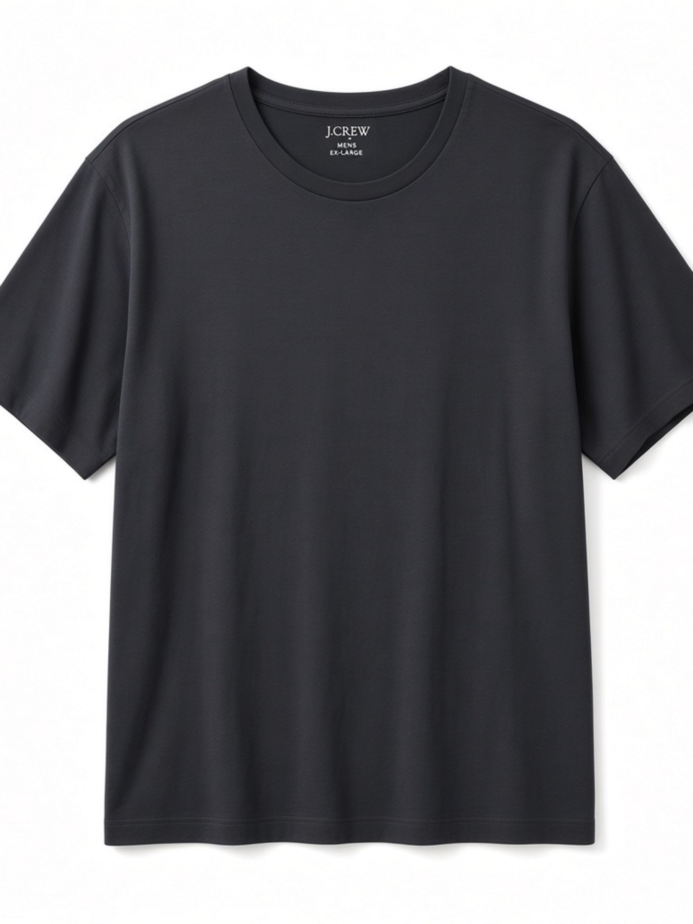 J Crew Men's Navy Blue 2XL XXL T-Shirt Short Sleeves Crewneck 100% Cotton